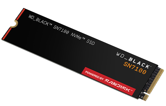SSD WD_Black SN7100 1TB, M.2 2280, NVMe, Leitura 7250MBs e